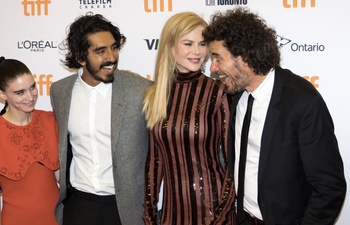 Tapis rouge du film Lion avec Nicole Kidman et Dav Patel au TIFF 2016