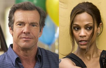 Dennis Quaid et Zoe Saldana dans The Words